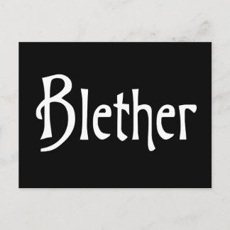 Carte Postale Blether drôle écossais argot banter scots humour
