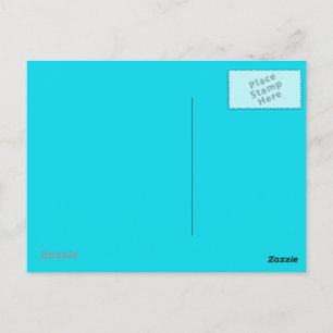 Carte postale bleu Aqua