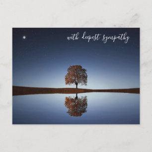 Carte Postale Bleu Calme Eau Arbre de Vie Sympathie la plus prof