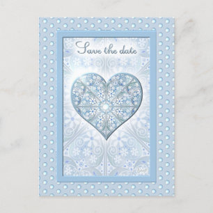 Carte postale bleu céramique Lace