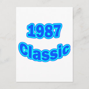 Carte Postale Bleu classique 1987