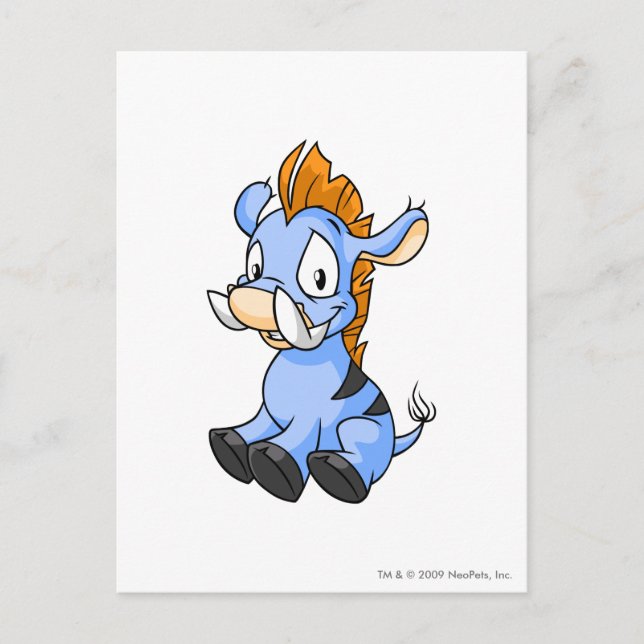 Carte Postale Bleu de Moehog (Devant)