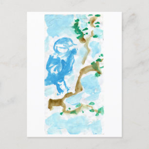 Carte postale Bleu du bonheur