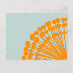 Carte Postale Bleu et orange