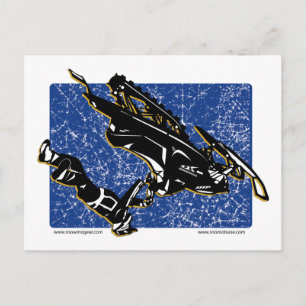 Carte Postale Bleu GRÂCE