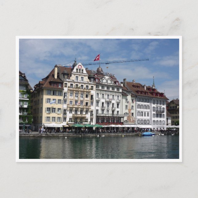 Carte Postale bleu lucerne (Devant)