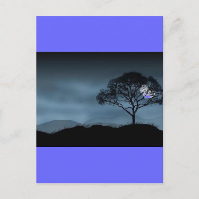 CARTE POSTALE BLEU MOON (Devant)