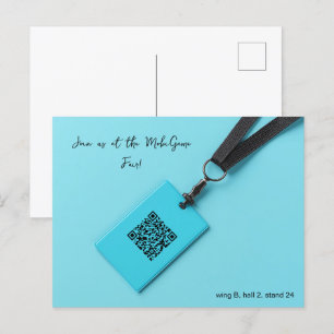 Carte Postale Bleu Nom Balise Fair