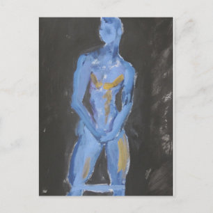 Carte Postale Bleu pour les nageurs