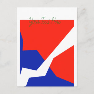 Carte Postale Bleu rouge blanc