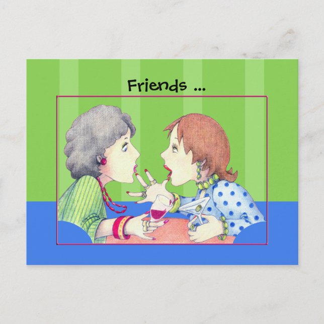 Carte postale bleue Buzz (Devant)