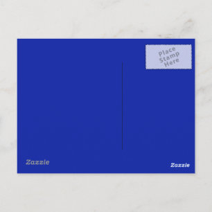 Carte postale bleue royale
