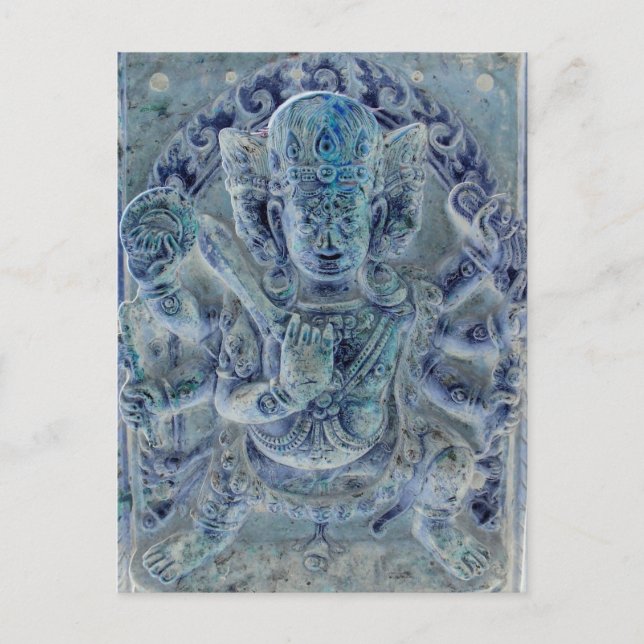 Carte postale bleue Vajrapani (Devant)