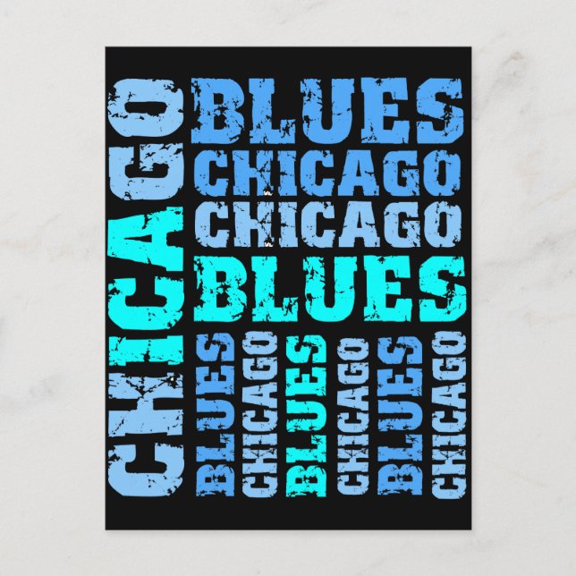 CARTE POSTALE BLEUS DE CHICAGO (Devant)