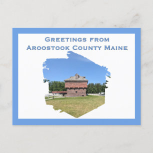 Carte Postale Blockhouse de guerre Aroostook du Maine au Fort Ke