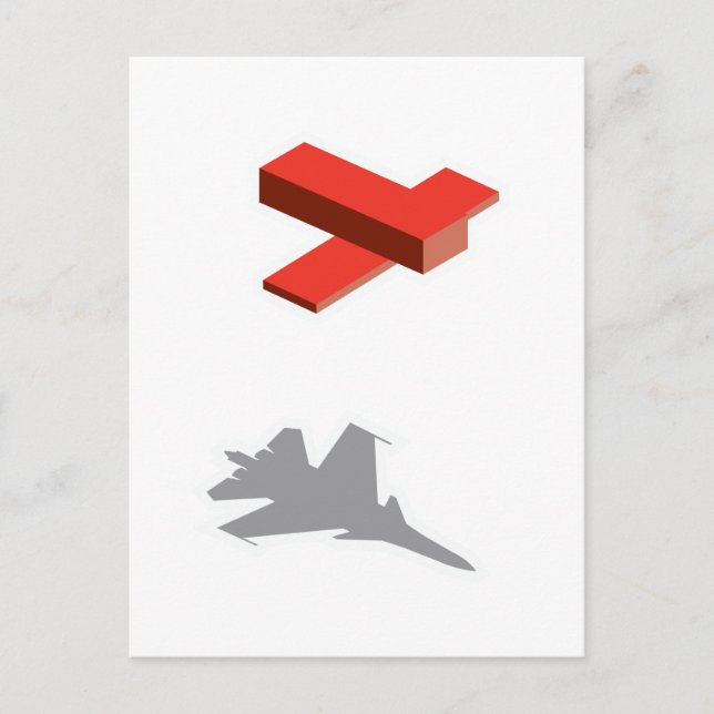 Carte Postale Blocs avion (Devant)