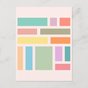 Carte Postale Blocs géométriques Abstraits