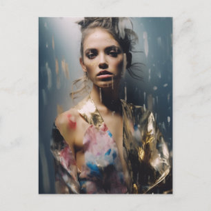 Carte Postale Blond Fashion Model Photographie