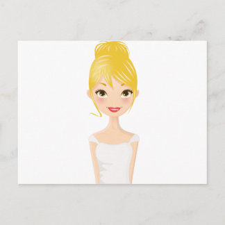 Carte Postale Blonde Girl