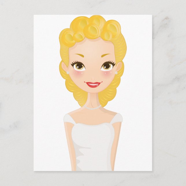 Carte Postale Blonde Girl (Devant)