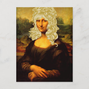 Carte Postale Blonde Mona Lisa