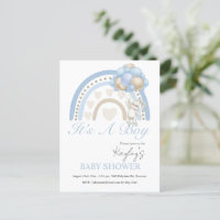 Blue C’est un garçon Rainbow Budget Baby shower