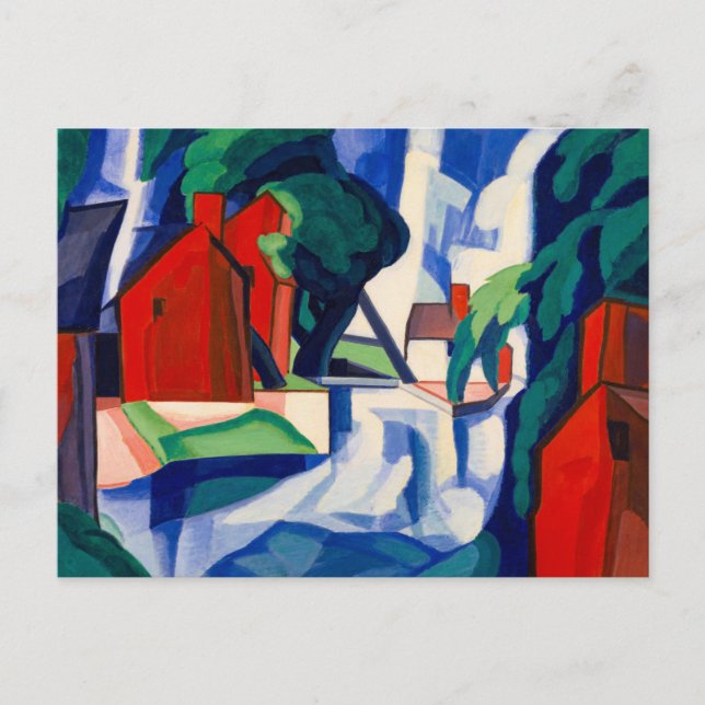 Carte Postale Blue Day, 1930 d'Oscar Bluemner (Devant)