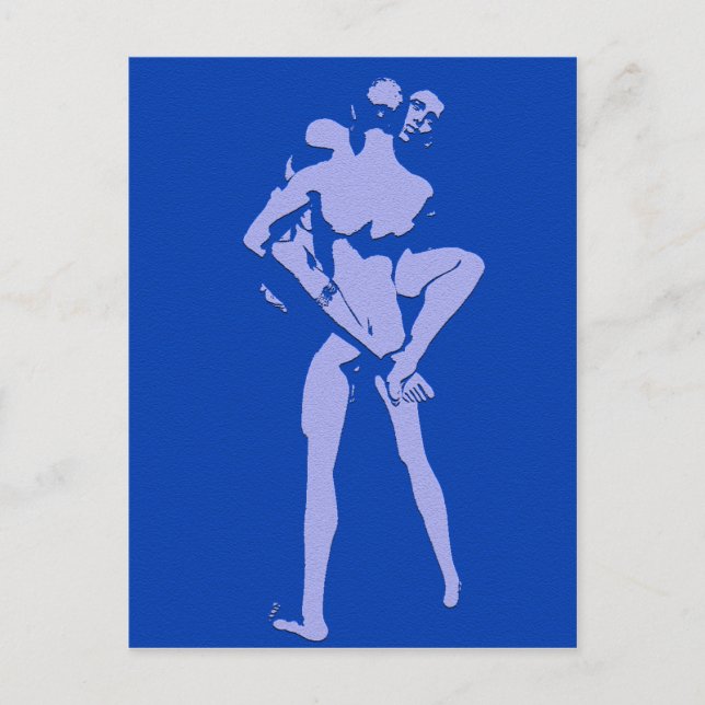 Carte Postale Blue Gay Love (Devant)