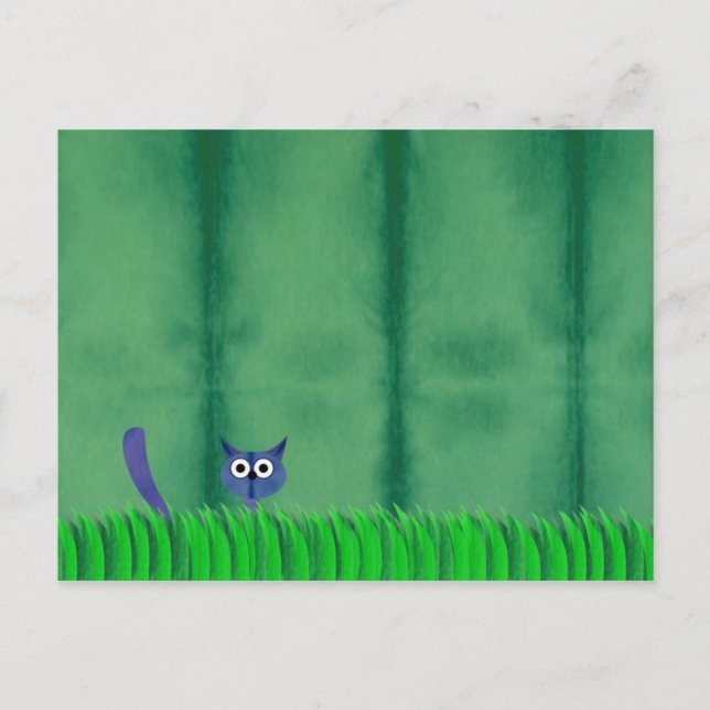 Carte postale BLUE KITTY (Devant)