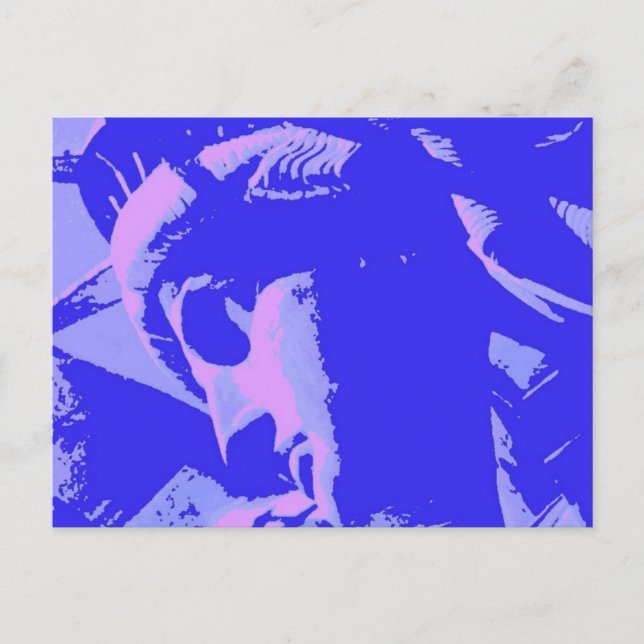 Carte Postale Blue Lady Liberty (Devant)