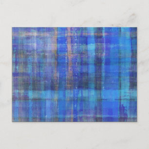 Carte postale Blue Modern Art Abstrait