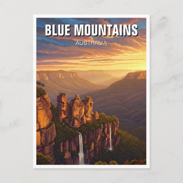 Carte Postale Blue Mountains Australie Voyage (Devant)
