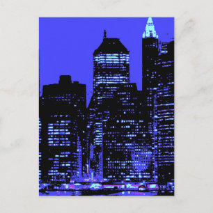 Carte Postale Blue New York