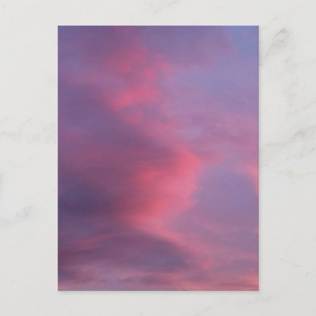 Carte Postale Blue Pink Clouds (Devant)