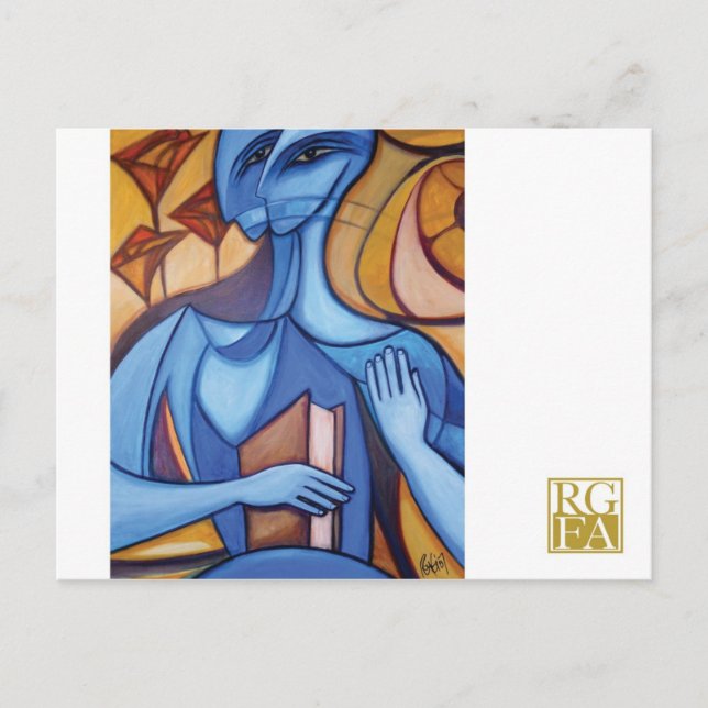 Carte postale Blue Reader (Devant)