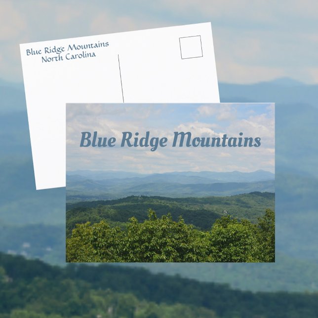 Carte Postale Blue Ridge Mountains Appalachian Photographie (Créateur téléchargé)