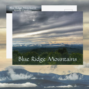 Carte Postale Blue Ridge Mountains North Carolina Ciel dramatiqu
