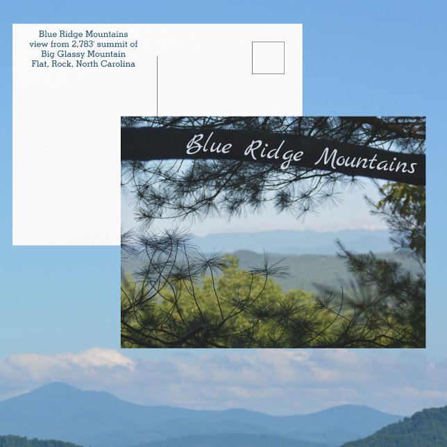 Carte Postale Blue Ridge Mountains North Carolina Photographie (Créateur téléchargé)