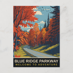 Carte Postale Blue Ridge Parkway, Voyage