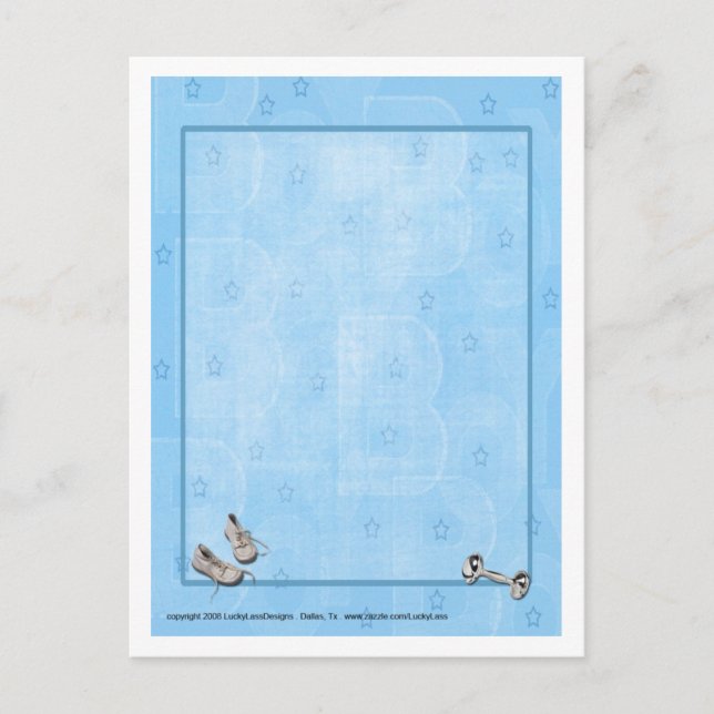 Carte postale Blue Star Baby (Devant)