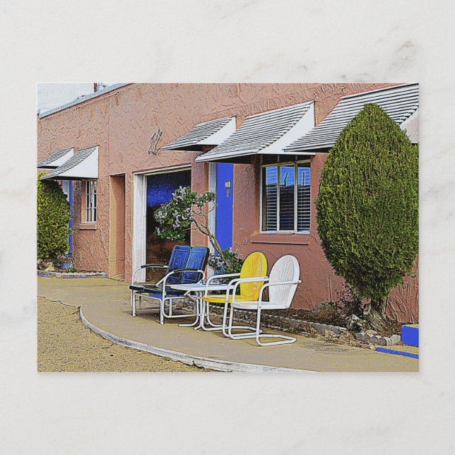 Carte Postale Blue Swallow Motel, Chambre 14, Tucumcari, N.M. (Devant)