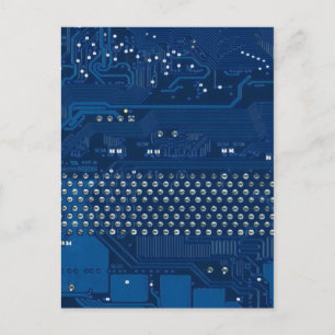 Carte postale Blue tech
