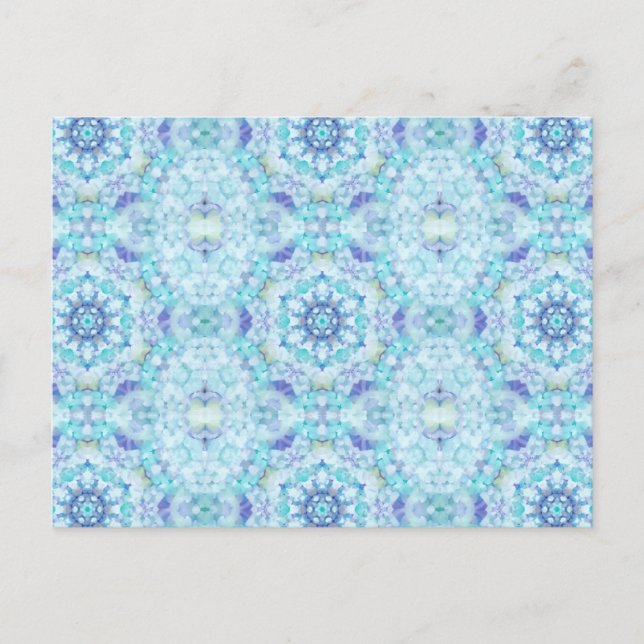 Carte Postale Blue Tile Mandala (Devant)