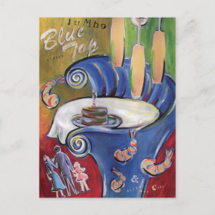 Carte Postale Blue Top