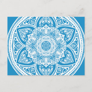 Carte Postale Bluebird Mandala