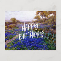 Bluebonnets au crépuscule, au nord de San Antonio