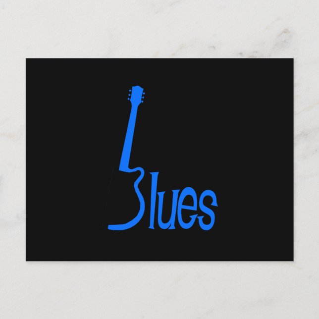 Carte Postale Blues guitare (Devant)