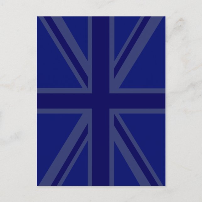 Carte Postale Blues pour un drapeau britannique Union Jack (Devant)