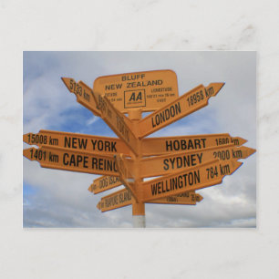 Carte Postale Bluff, Nouvelle-Zélande