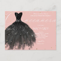 Blush Floral Quinceañera 15th Birthday